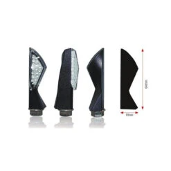 CLIGNOTANTS ASYM LEDS NOIR