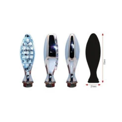 CLIGNOTANTS ELIPSE LEDS METAL CHROME HOMOLOGUE