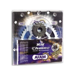 KIT CHAINE RENFORCE LTZ 400 03/08 AFAM CHAINE 520 ACIER TYPE XRR3