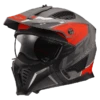 LS2 Drifter Devor Silver Titanium Red-06 -Magasin D'Accessoires De Moto De Qualité ls2 drifter devor silver titanium red 06 open face helmet helm casque jet kask casco abierto 1 1