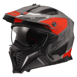 LS2 Drifter Devor Silver Titanium Red-06