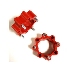 PAIRE D ELARGISSEURS PHD ARRIERE ROUGE DOUBLE PERCAGE 4x110 ET 4x115 + 45mm