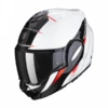 Scorpion EXO-TECH EVO PRIMUS Pearl White-Black -Magasin D'Accessoires De Moto De Qualité scorpion exo tech evo primus pearl white black modular helmet klapphelm casque modulaire systeemhelm kask casco modular 1 3